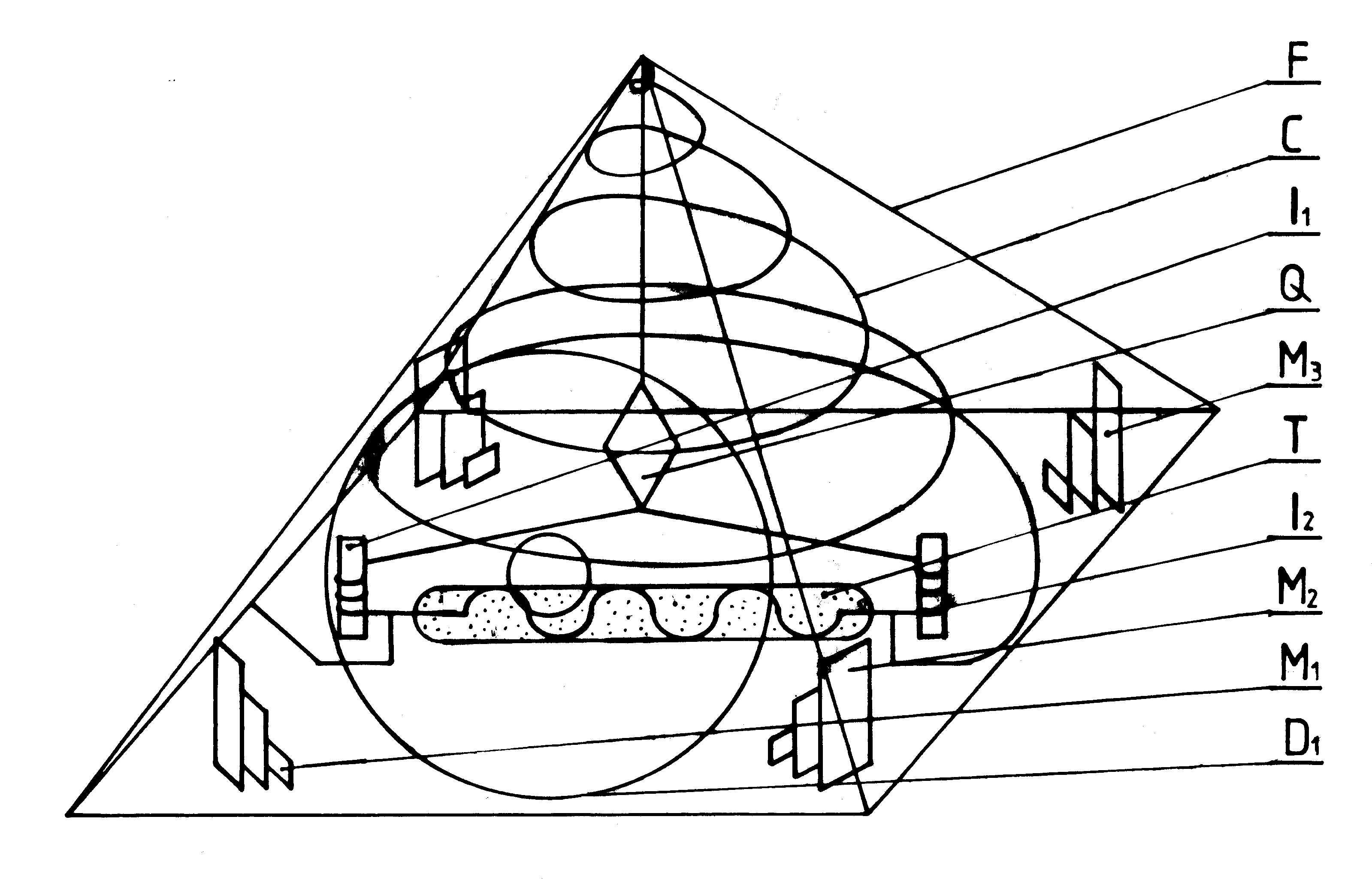 Fig. #C3: Design of the Telepathic Pyramid (Fig. K2 from [1/5]).